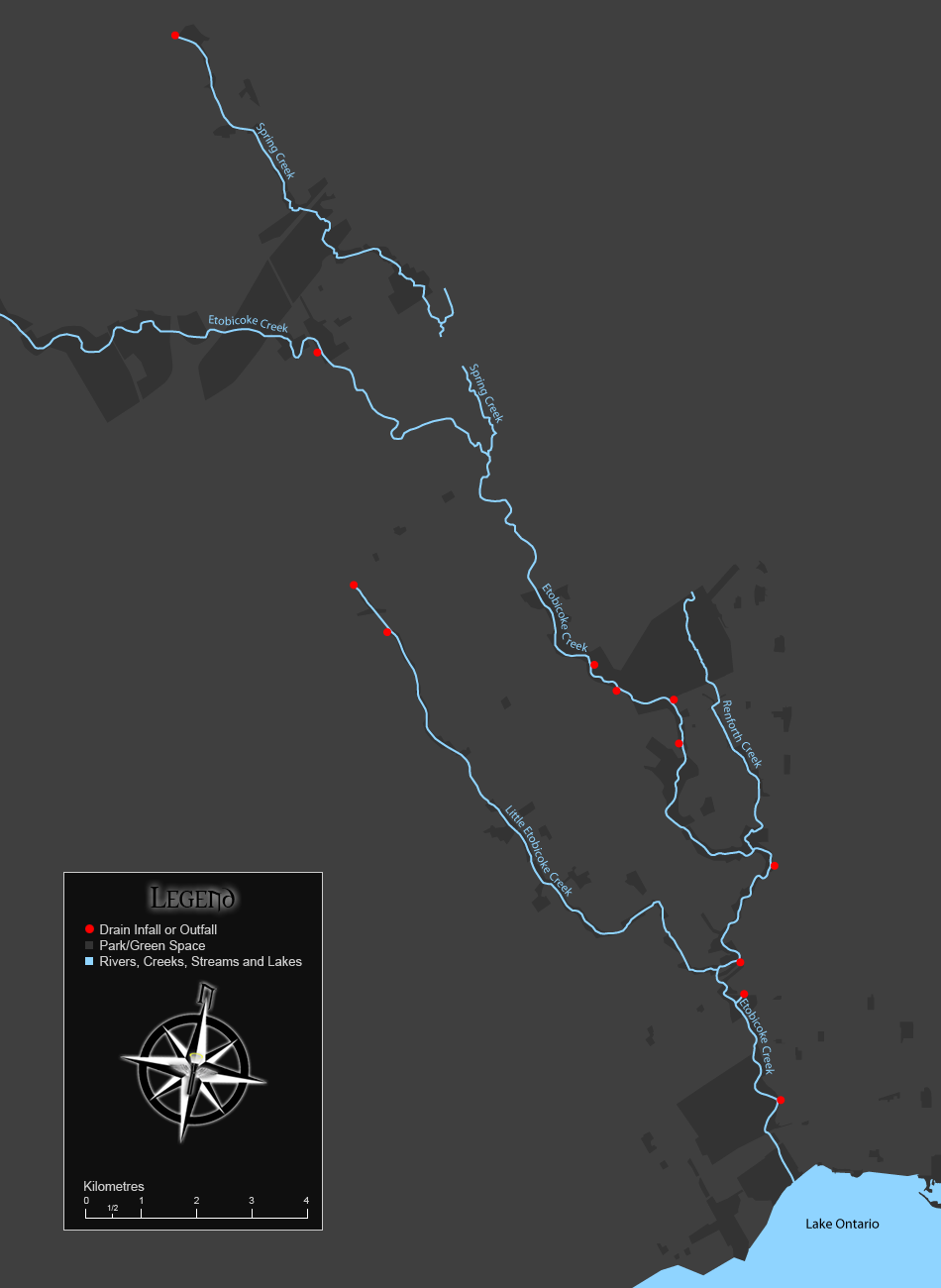 Etobicoke Creek Map