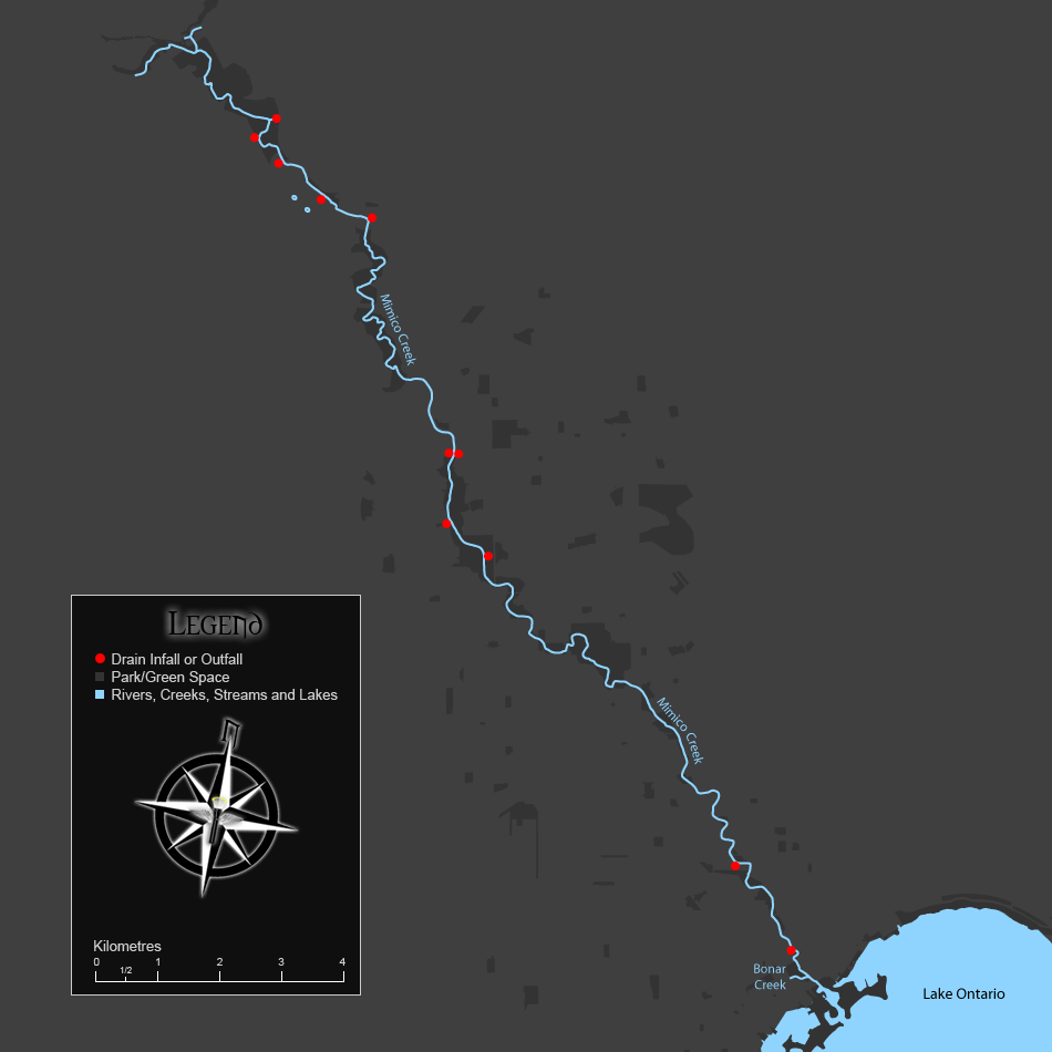 Mimico Creek Map